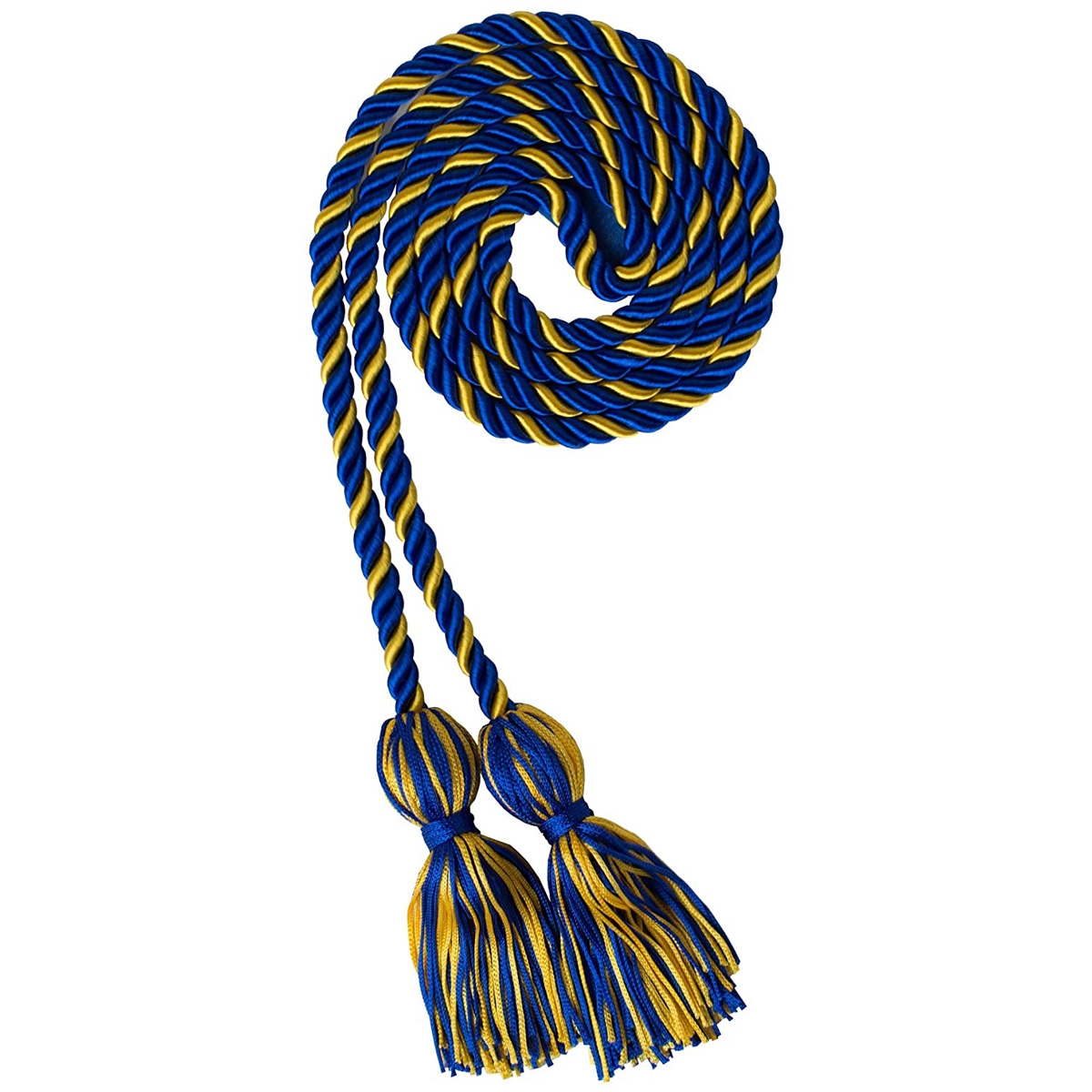 Class Act Graduation 60 Academic Honor Cord, Royal Blue & Gold Braided